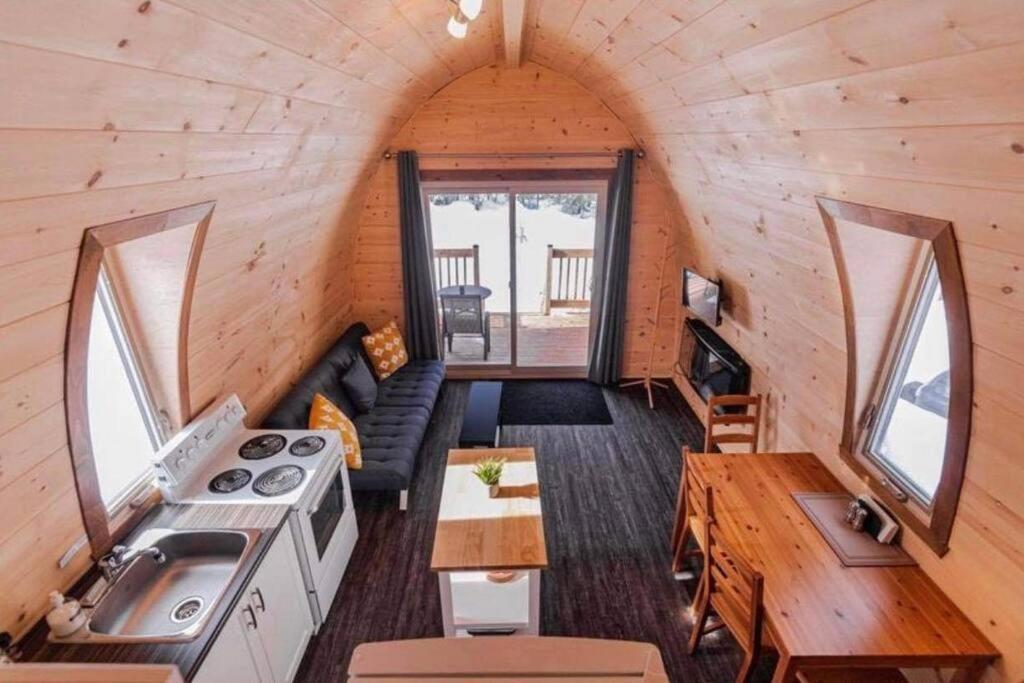Chalet Alice A Louer Avec Spa Mauricie Saint-Alexis-des-Monts Exteriér fotografie