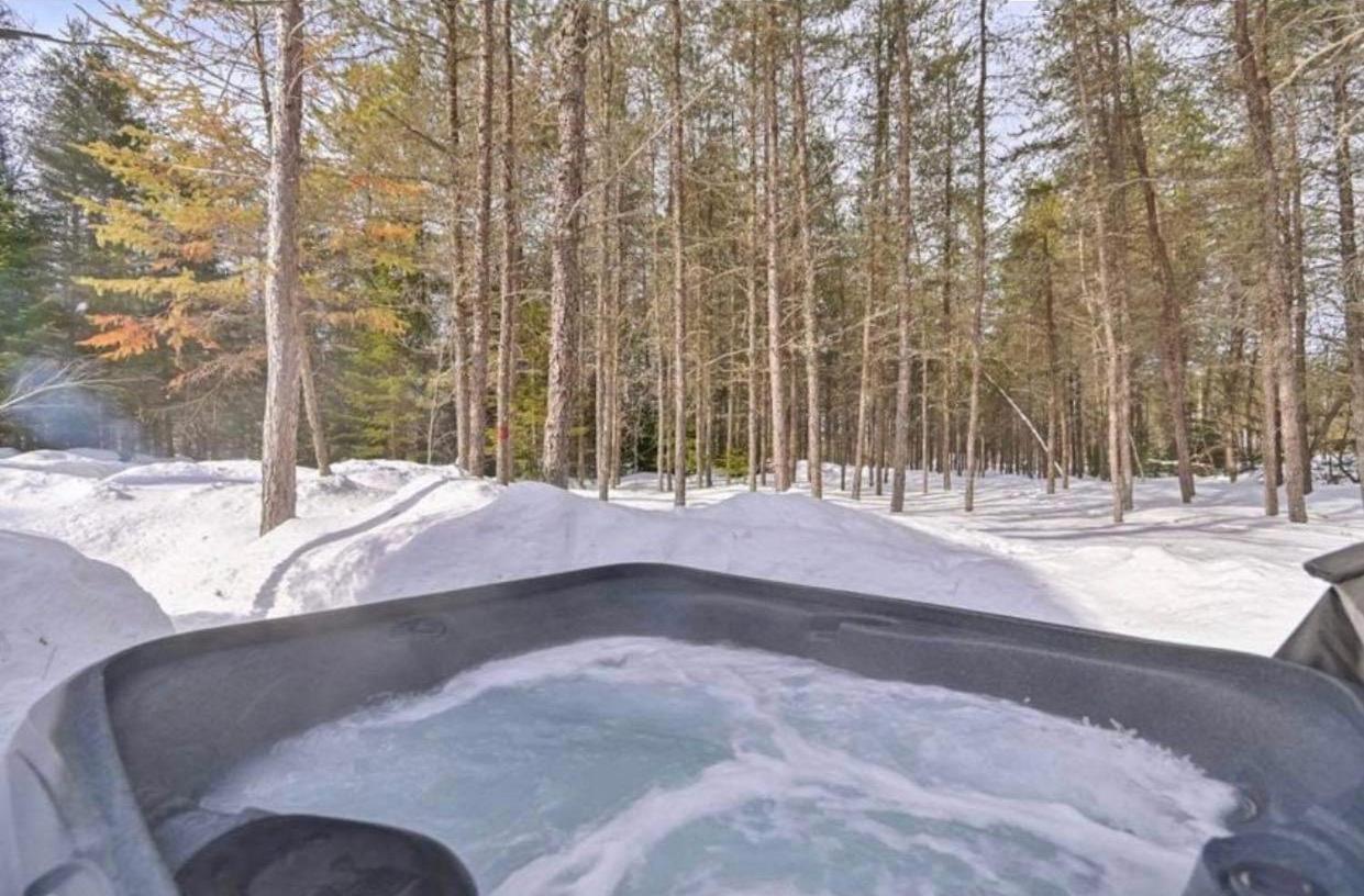 Chalet Alice A Louer Avec Spa Mauricie Saint-Alexis-des-Monts Exteriér fotografie